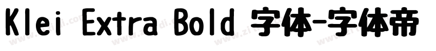 Klei Extra Bold 字体字体转换